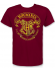 Camiseta adulto manga corta Harry Potter - Hogwarts burdeos Talla M