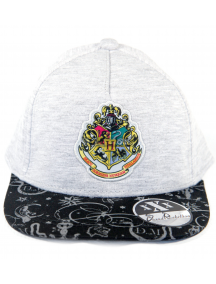 Gorra Harry Potter - Hogwarts gris - negro estampado 54cm