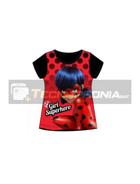 Camiseta niña manga corta Lady Bug - Girl Superhero 6 años