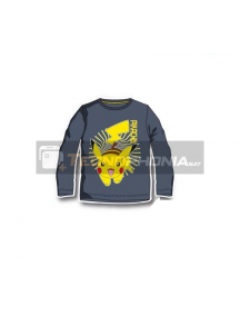 Camiseta infantil manga larga Pokemon - Pikachu 6 años