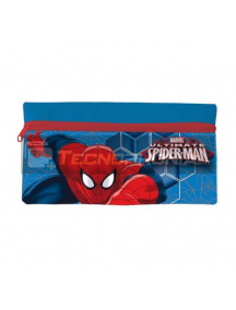 Estuche portatodo plano Spider-man azul