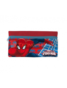 Estuche portatodo plano Spider-man rojo