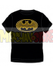 Camiseta adulto manga corta Batman - Logo negra - amarilla Talla S