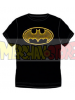 Camiseta adulto manga corta Batman - Logo negra - amarilla Talla M