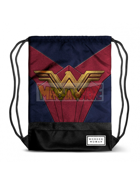 Saco Mochila Wonder Woman - Emblem 48x35x1cm