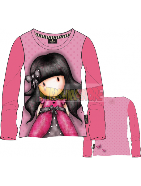 Camiseta manga larga niña Gorjuss - Lazo rosa 8 años