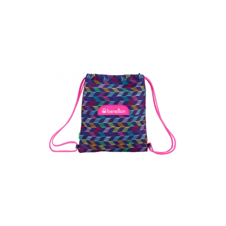 Saco Mochila Benetton - Ondas 40x35cm