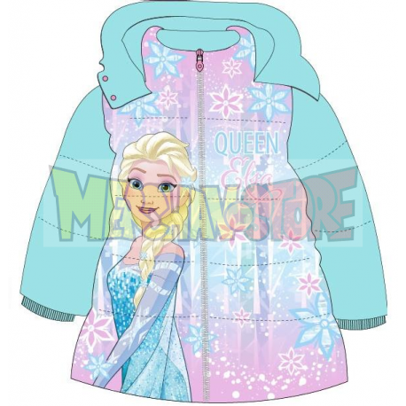 Abrigo niña Frozen Talla 5 - 110cm celeste