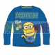 Camiseta niño manga larga Minions - Saludo azul 7 años 122cm