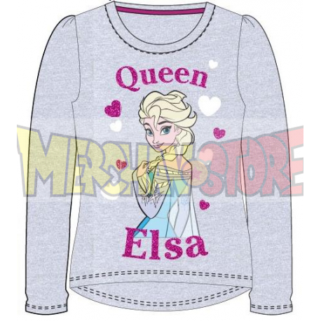 Camiseta niña manga larga Frozen - Elsa Queen gris 7 años 122cm