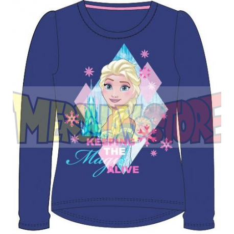 Camiseta manga larga niña Frozen - Keeping the magic alive azul marino 4 años 104cm