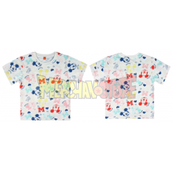 Camiseta premium manga corta de Mickey blanca estampada 4 años 104cm