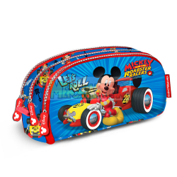 Estuche portatodo Mickey Mouse - Racers 10x22x7cm