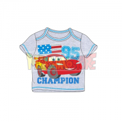 Camiseta de bebé Disney Cars - Champion gris 6 meses - 68cm