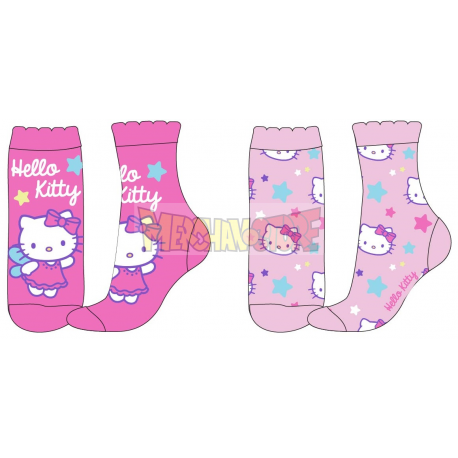 Pack de 2 calcetines Hello Kitty Talla 23-26