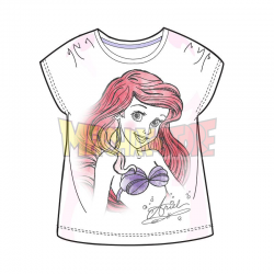 Camiseta serñora La Sirenita - Ariel blanca Talla XL