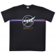 Camiseta adulto manga corta Nasa negra Talla S