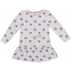 Vestido niña manga larga Minnie Mouse gris 3 años 98cm