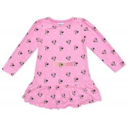 Vestido niña manga larga Minnie Mouse rosa 8 años 128cm