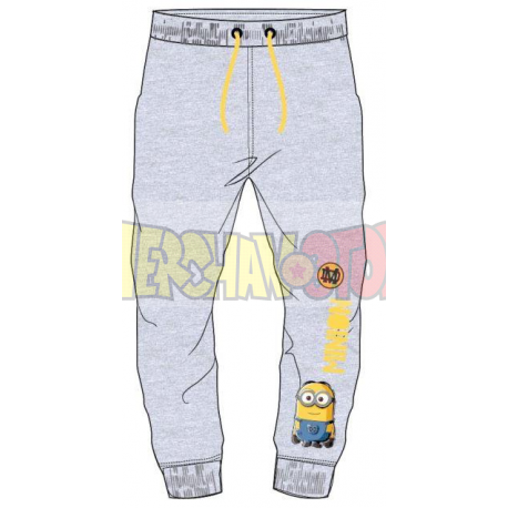 Pantalon chandal niño Minions gris 4 años 104cm