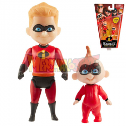 Figura Los Increíbles - Dash y Jack-Jack 10-4cm
