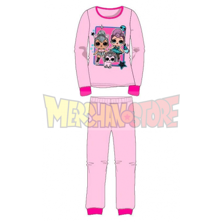 Pijama niña invierno Lol Surprise rosa 4 años 104cm