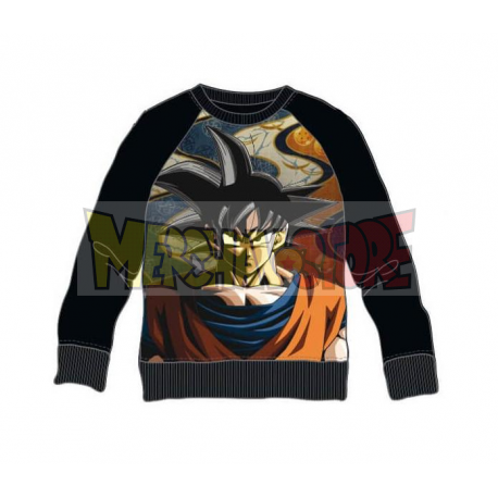 Sudadera niño Dragon Ball Z - Goku negra 10 años 140cm