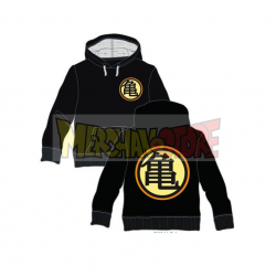 Sudadera con capucha niño Dragon Ball - Kame House logo negra 12 años 152cm