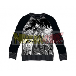 Sudadera niño Dragon Ball Z - Personajes negra 8 años 128cm