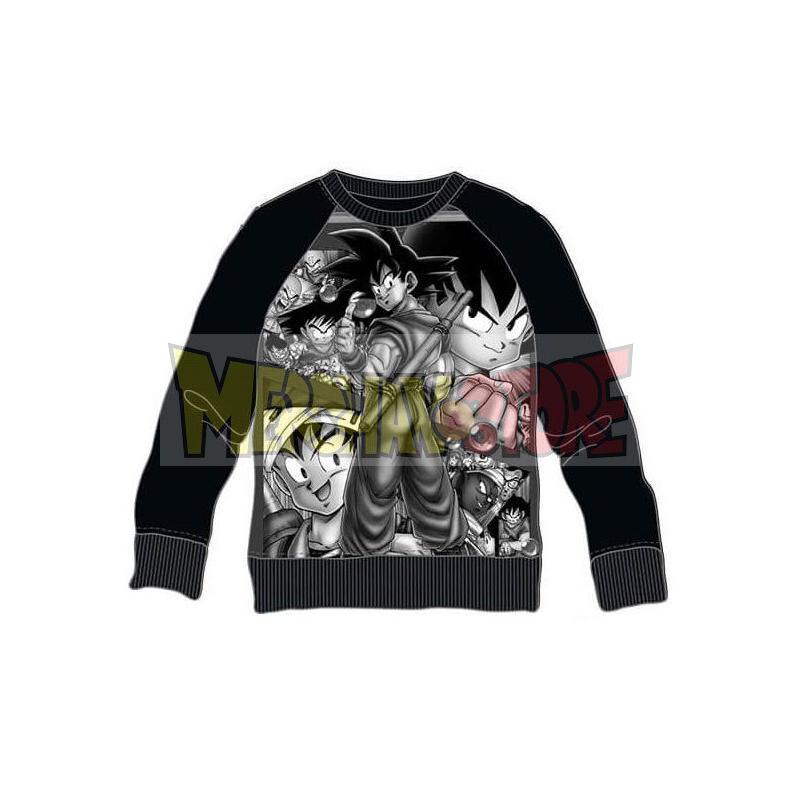 Sudadera niño Dragon Ball Z - Personajes negra 12 años 152cm