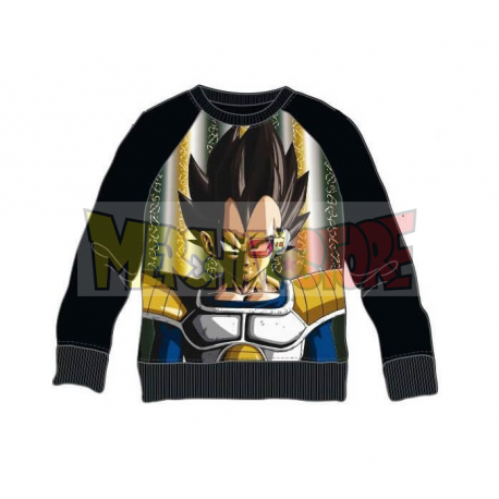 Sudadera niño Dragon Ball Z - Vegeta guerrero del espacio negra 8 años 128cm