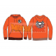 Sudadera con capucha adulto Dragon Ball - Kame House logo naranja Talla M