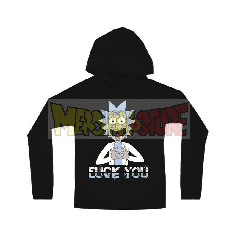Sudadera con capucha adulto Rick and Morty negra Talla S