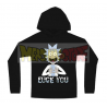 Sudadera con capucha adulto Rick and Morty negra Talla L