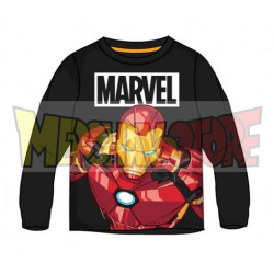 Camiseta niñoi manga larga Marvel Los Vengadores - Iron Man negra 6 años 116cm