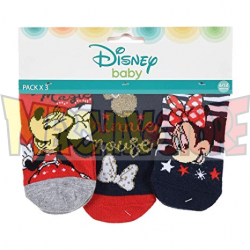Pack de 3 calcetines bebé Disney - Minnie Mouse 6-12 meses