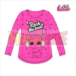 Camiseta niña manga larga LOL Surprise - Rock the beat! fucsia 6 años 116cm