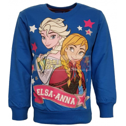 Sudadera niña Disney - Frozen Elsa y Anna azul 4 años 104cm