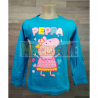 Camiseta niña manga larga Peppa Pig celeste 4 años 104cm