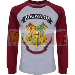 Camiseta niño manga larga Harry Potter gris - burdeos 9 años 134cm