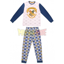 Pijama de invierno Harry Potter blanco - azul 6 años 116cm