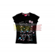 Camiseta manga corta Hello Kitty - Love negra Talla L