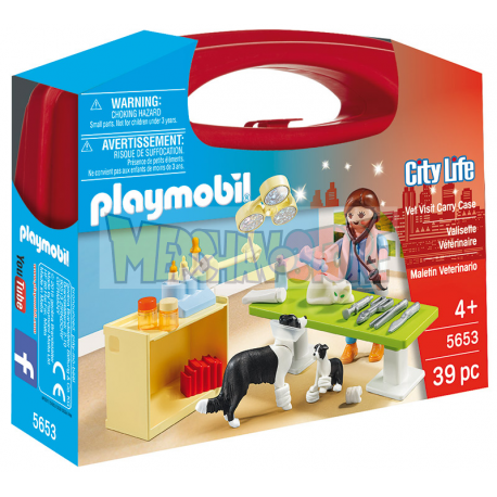 Maletín Playmobil veterinaria 5653