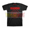 Camiseta manga corta adulto Rambo - First Blood negra Talla M