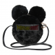 Bolso bandolera negro Mickey 18x18x5cm