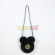 Bolso bandolera negro Mickey 18x18x5cm