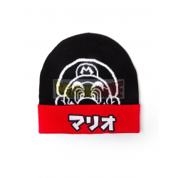 Gorro de invierno adulto Nintendo - Super Mario logo japonés
