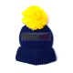 Gorro adulto invierno Fallout - Vault 76 azul - amarillo