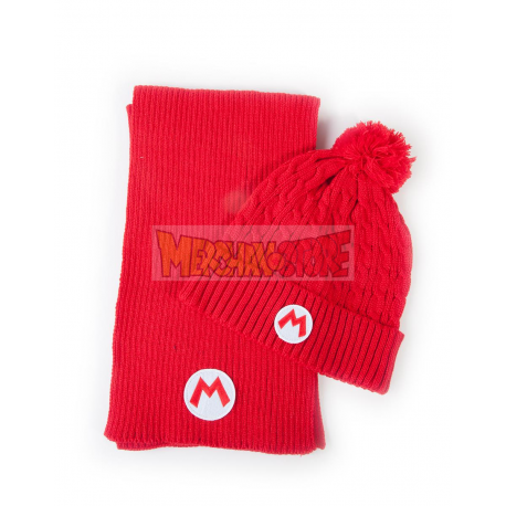 Gorro de invierno + bufanda Nintendo - Super Mario