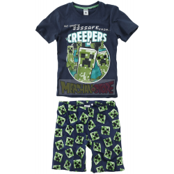 Pijama niño verano Minecraft - Creepers 8 años - 128cm